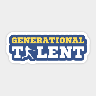 Generational Talent - Baseball Sticker